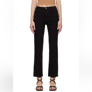 Frame Le High Straight Jeans 24 Black
